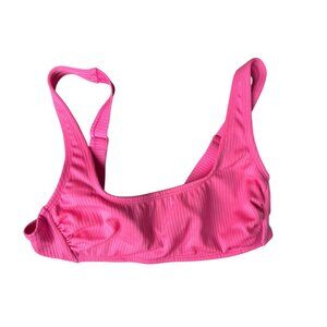 Wild Fable Hot Pink Ribbed Bralette Bikini Top XS (0-2)